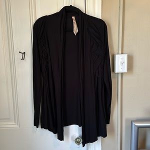 Black Bailey 44 open cardigan, size M
